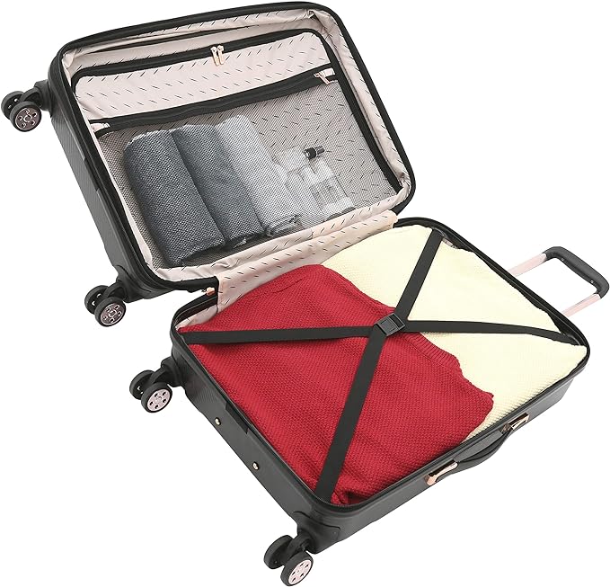 Kensie Women's Dawn Hardside 3-Piece Spinner Luggage 20/24/28 - Scratch & Dent