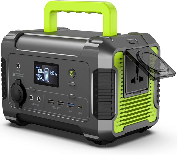 PAXCESS Portable Power Station 200W, 230Wh/62400mAh Backup Battery - BLACK/GREEN Like New