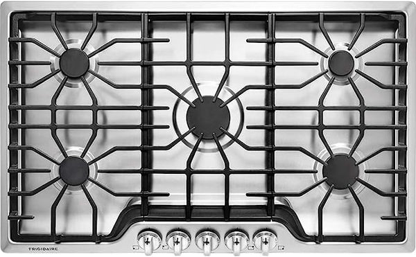 Frigidaire 36 ADA Gas Cooktop 5 Burners 51000 BTU FFGC3626SS - STAINLESS STEEL Like New