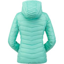 SPYDER TIMELESS HOODIE DOWN JACKET - SIZE: WOMEN L - AQUA SEA - Brand New