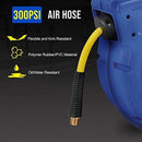 Goodyear Air Hose Reel - 3/8" x 50' Ft, 3' Ft Lead-In Hose, 1/4" NPT