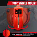 ReelWorks Mountable Retractable Air Hose Reel - 1/4" x 33'FT, 3' Ft Lead-In