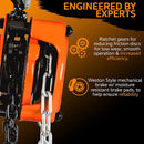 SuperHandy Chain Operated Hoist - 1/2 Ton Capacity, Aluminum Alloy
