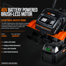 SuperHandy Electric Garden Tiller - 20V 4Ah Battery System, 14" Tilling Width,