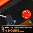 SuperHandy Electric Self-Propelled Wheelbarrow - 24V 12Ah Battery System, 330lb