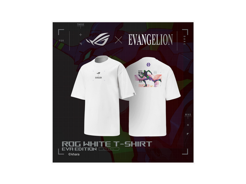 ASUS ROG White T-Shirt EVA Edition - XL Size