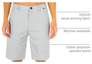MWS0006510 Hurley Men's H2O-Dri Breathe 21" Walkshort - Wolf Grey - Size 30 - Like New