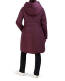 353SD886 COLE HAAN SIGNATURE 2-LAYER DOWN COAT WOMEN-MERLOT-M - Brand New