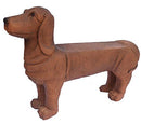 SANTA'S WORKSHOP 22" COLDCAST 1 PERSON DOG BENCH GARDEN DÉCOR ONE SIZE - BROWN - Like New