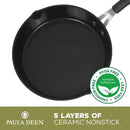 Paula Deen Family 14 Piece Ceramic, Non-Stick Cookware Set DFCW12RR - Ruby Red - Like New