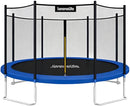 SERENELIFE 12FT TRAMPOLINE OUTDOOR EXTRA STABLE SLTRA12BL - BLACK/BLUE - Like New