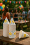 JAYOUR 2200 SNOW CONE CUPS 6OZ BULK PAPER DISPOSABLE PARTY CONCESSION - YELLOW - Like New