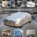 Tecoom 600D Heavy Duty Multiple Layers Car Cover Waterproof All Weather - Brand New