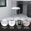 Hillsdale Furniture Dutton Metal Vanity Stool B07SQBM45T - Brand New