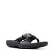 CLARKS WOMEN'S BREEZE SEA FLIP-FLOP SIZE 8 BLACK PATENT - Brand New
