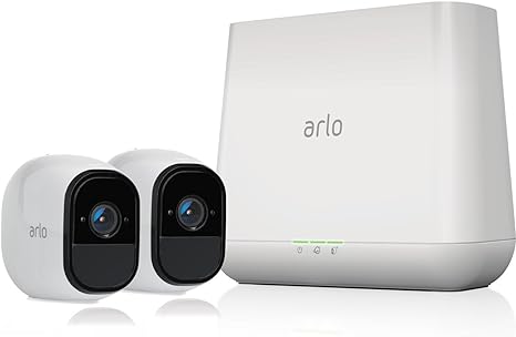 Arlo Pro Wireless Home Security Camera 2 Camera Kit VMS4230-100NAR - White Like New