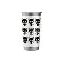 CHOCOCAT MANY EXPRESSIONS TEE STAINLESS STEEL INSULATED TUMBLER - WHITE - Like New