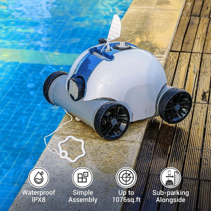 PAXCESS HJ1103 Cordless Robotic Pool Cleaner Automatic Robot - Scratch & Dent