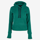 THE NORTH FACE WOMEN'S HOODED SHERPA SWEATSHIRT, DARK GREEN, LARGE - Like New