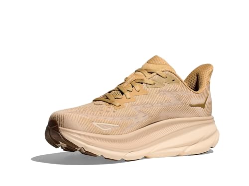 HOKA MEN'S CLIFTON 9 EVERYDAY KICKRUNNING SHOES US 12/MEN'S 11.5WHEAT SAND - Like New