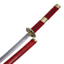 ZORO ONE PIECE RED KATANA SWORD - RED - Like New