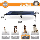 K&H Outdoor Elevated Dog Bed Large XL 50x32in B076DB51PC - Blue - Like New