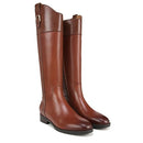 Vionic Women's Tall Boot Zip Up Brown Leather 7.5 Medium- Wide Calf - Brand New
