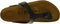 BIRKENSTOCK UNISEX-ADULT THONG GIZEH BF R - MEN 8 WOMEN 10 - BLACK OILED LEATHER - Like New