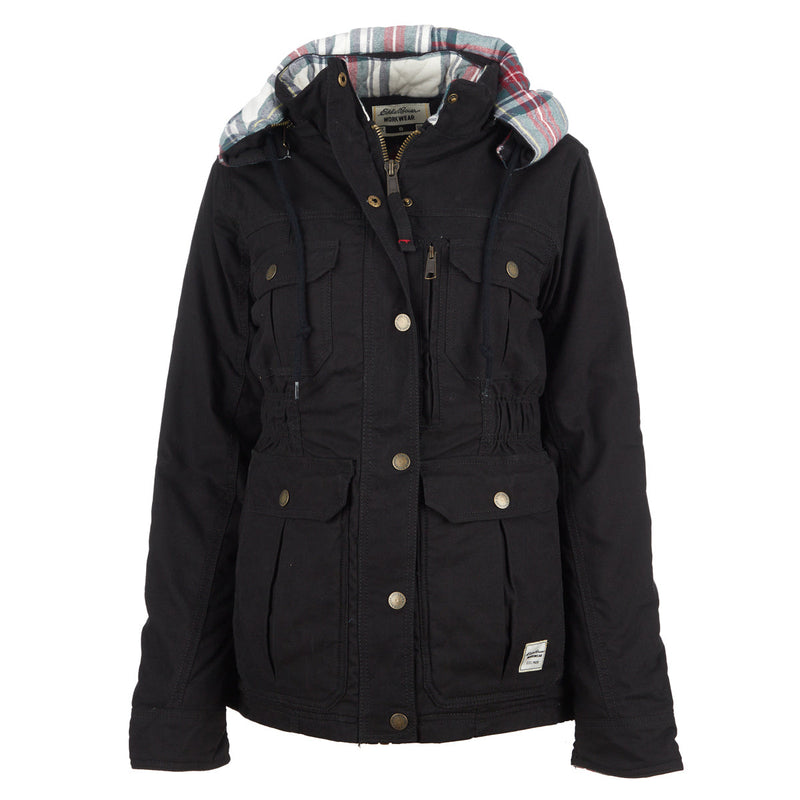 EDDIE BAUER WOMEN'S CONTRACTOR JACKET - SIZE: WOMEN S - BLACK - Brand New