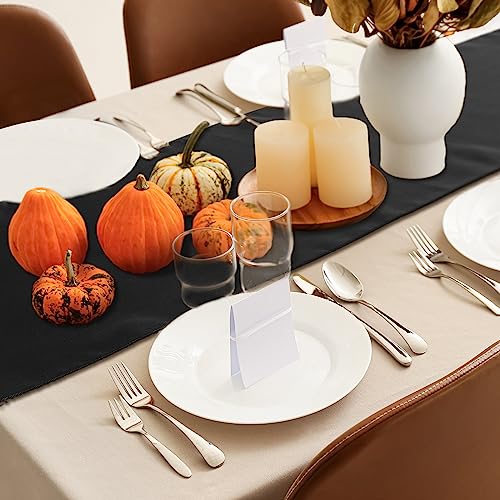Bencailor 24 Pcs Satin Table Runner Bulk 12 x 108 Inches Long Table Runners - Like New