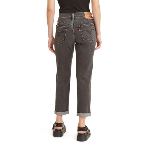 LEVI'S WOMEN'S NEW BOYFRIEND JEANS WOMEN 10 (30W X 27L) NIGHT IS YOUNG - BLACK - Brand New