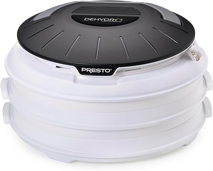 Presto Dehydro (TM) Electric Food Dehydrator 0630005 - BLACK/WHITE Like New