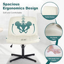 OLIXIS Criss Cross Chair, Cross Legged Vanity Chair, Home Office Desk - Brand New