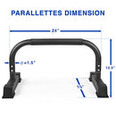 Yes4All Non-slip Steel Push Up Stand Parallel Bars Parallettes Rubber Feet Black - Brand New