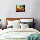 DEORAIO Flower ButterflyWall Canvas Wall Art Colorful Scenery - B0DB1XQH3C - Brand New