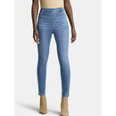 TIME AND TRU HIGH RISE SKINNY LEG DENIM JEGGING - SIZE: WOMEN S - MEDIUM WASH - Brand New