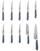 DASH Zakarian by DASH 11-Piece German Steel Kitchen Knife Set - B0BS76KH3S - Brand New