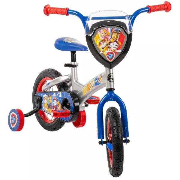 HUFFY PAW PATROL KIDS' BIKE - 12" WHEELS - LED LIGHTS - BLUE - Like New
