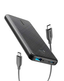 ANKER USB-C PORTABLE CHARGER 18W POWERCORE SLIM 10000 PD 10000MAH A1231 - BLACK - Like New