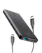 ANKER USB-C PORTABLE CHARGER 18W POWERCORE SLIM 10000 PD 10000MAH A1231 - BLACK - Like New