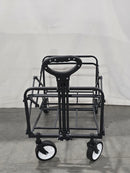LASHAKE COLLAPSIBLE WAGON CARTS FOLDABLE WAGON CART - BLACK/WHITE - Like New