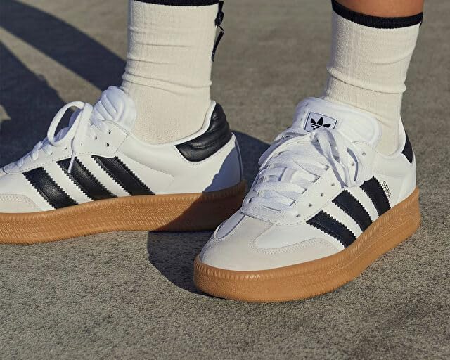 ADIDAS SAMBA XLG IE1377, SPORTS SHOES MEN 6.5 WOMEN 7.5 WHITE/BLACK - Like New
