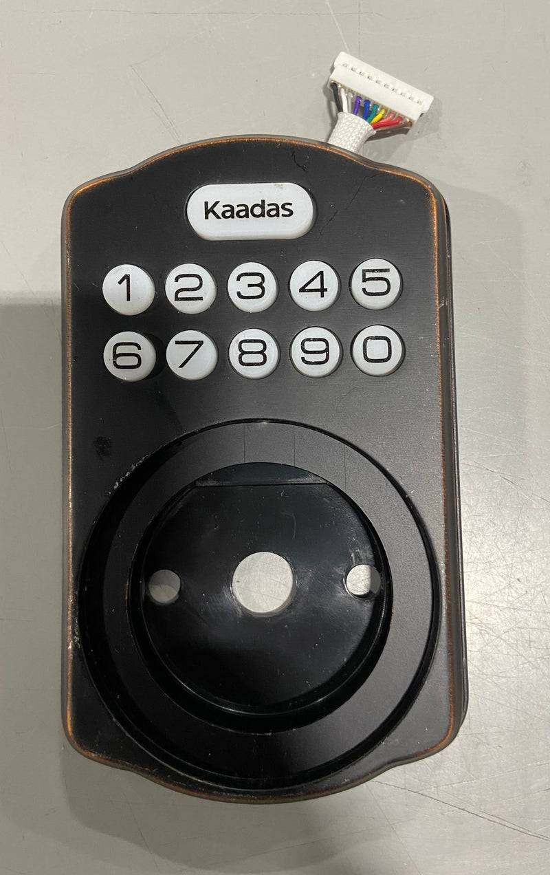 KAADAS KEYPAD TUBULAR LEVER LOCK - OIL RUBBED BRONZE - Like New