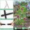 COSTWAY 75 IN. METAL GARDEN CUCUMBER TRELLIS FOR PLANT CLIMBING - BLACK/GREEN - Like New