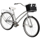 HUFFY WOMEN'S NASSAU CRUISER BIKE 26" PERFECT FIT STEEL FRAME COMFORT - SILVER - Like New