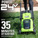 Greenworks 24V 13-Inch Cordless (2-In-1) Push Lawn Mower MO24B410 - Green - Like New