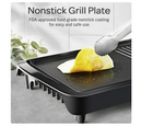 Ikich By Homasy 2-in-1 Electric Griddle CP137A Nonstick Pan Grill - BLACK - Like New