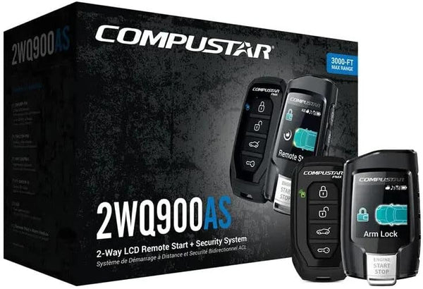 COMPUSTAR CS 2-Way LCD 3000' Alarm/Starter - Black Like New