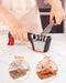 BRIGII 4-IN-1 KNIFE SHARPENER KITCHEN KNIFE ACCESSORIES CERAMIC STEEL SCISSORS - Like New