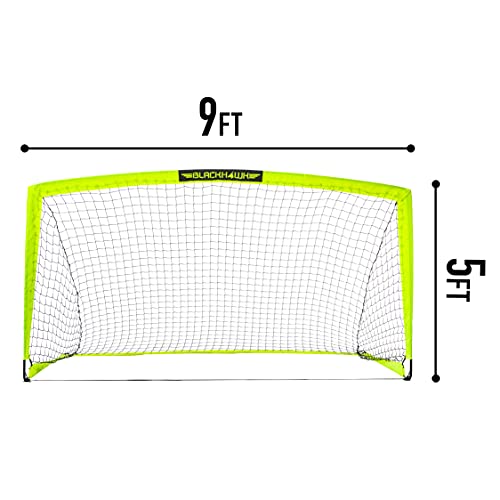 Franklin Sports Blackhawk Backyard Soccer Goal - Portable Pop Up Soccer Nets - Like New